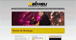 Desktop Screenshot of mathieuproducciones.cl